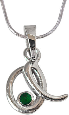 50% OFF on Surat Diamond Sterling Silver Emerald Sterling Silver Pendant