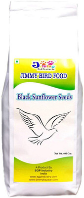 

JiMMy Black Sunflower Seeds - 400 GM 400 g Dry Bird Food