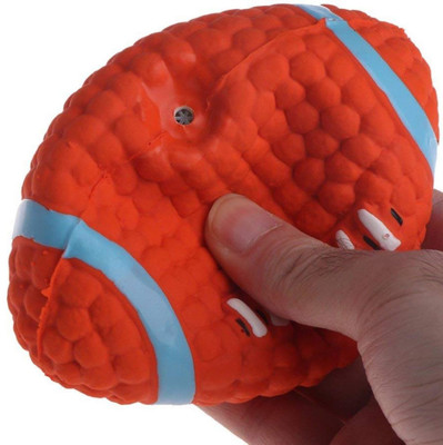 

W9 High Quality Rubber, Latex Cute Squeaky Rubber Rugby Toy for Puppy and Cat-Small-for Play,Fetch and Interactive Toys Rubber Squeaky Toy For Dog & Cat