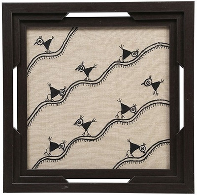 

I Village Handmade Embroidered Designer Serving Tray For Home & kitchen And wall hanging too Tray