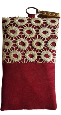 

Mahadev Exports Mobile pouch with zip behind Mobile Pouch(Maroon)