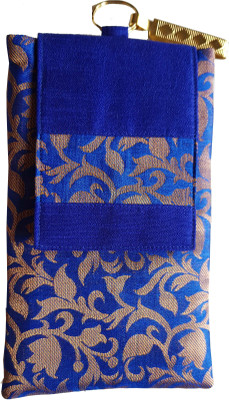 

Mahadev Exports Mobile pouch with zip behind Mobile Pouch(Blue)