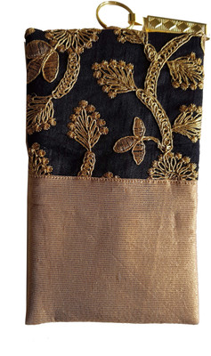 

Mahadev Exports Mobile pouch with zip behind Mobile Pouch(Black)