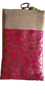 

Mahadev Exports Mobile pouch with zip behind Mobile Pouch(Pink)