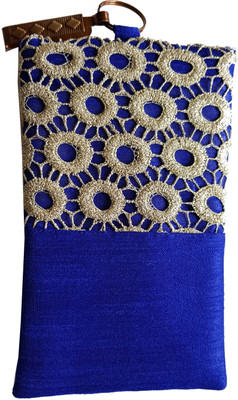 

Mahadev Exports Mobile pouch with zip behind Mobile Pouch(Blue)