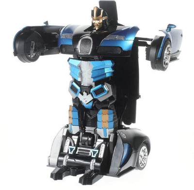

Nightstar Remote Control One Button Transformer Car For Kid(Blue)