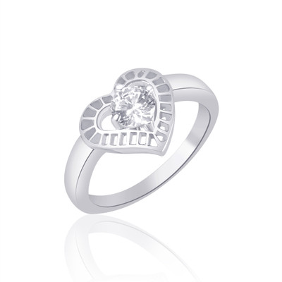 87% OFF on VK Jewels Heart Solitaire Rhodium Plated Alloy Cubic Zirconia Ring 87% OFF on VK Jewels Heart Solitaire Rhodium Plated Alloy Cubic Zirconia Ring