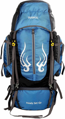 

TRAWOC HK3-Sb-Trekking Bag Hiking Backpack Travel Rucksack - 60(Blue)