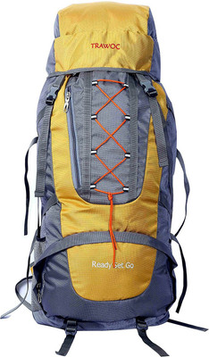 

TRAWOC HK2-Y-Trekking Bag Hiking Backpack Travel Rucksack - 60(Yellow)