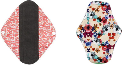 

Kumari's LARGE (Pack Of 2) Reusable Sanitary Pads With Bamboo Charcoal Absorbency Layers, Menstrual Cloth Pads, Nursing Panty Liners, Post Delivery Bleeding Sanitary Pad Sanitary Pad(Pack of 2)