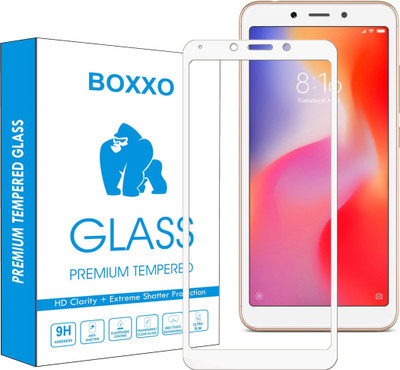 Boxxo Edge To Edge Tempered Glass for Mi Redmi 6(Pack of 1)
