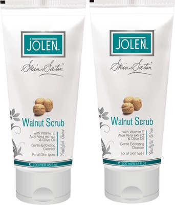 

Jolen Facial & Body Walnut Scrub with Vitamin-E Scrub(120 g)