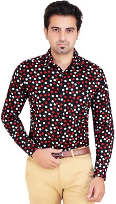 ShopyBucket Men Polka Print Party Multicolor Shirt