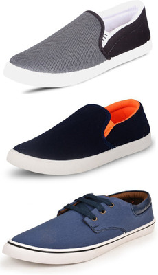 

Wwodcell Slip On Sneakers For Men(Black, Grey
