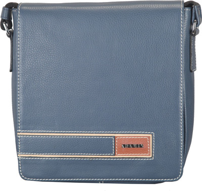 

Adamis Men Formal Blue Genuine Leather Sling Bag