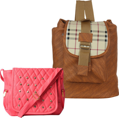 

Fillin Cart Women Casual, Evening/Party, Formal Brown, Yellow PU Sling Bag