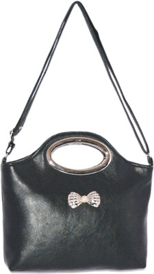 

Minaar Women Evening/Party, Casual Black PU Sling Bag