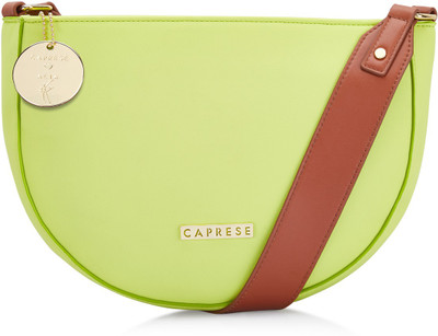 

Caprese Women Casual Green PU Sling Bag