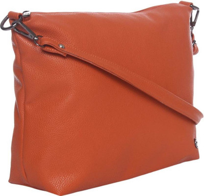 

Zoby Girls Casual Orange PU Sling Bag