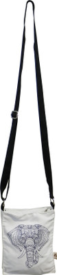 

Astara Girls Evening/Party, Casual, Formal White, Black Canvas Sling Bag, Black;white