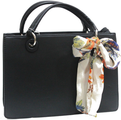 

Prink Women Casual, Formal Black Leatherette Hand-held Bag