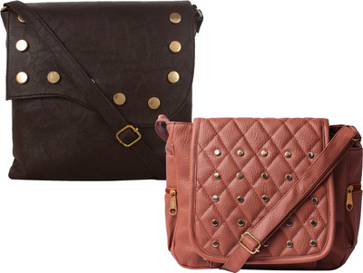 

Fillin Cart Women Casual, Evening/Party, Formal Brown PU Sling Bag