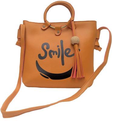 

iconic jewellery Women Casual Brown Synthetic Fabric Sling Bag