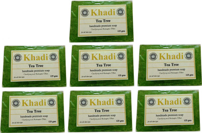 

Khadi Herbal Tea Tree Soap pack of 7 pcs(875 g, Pack of 7)
