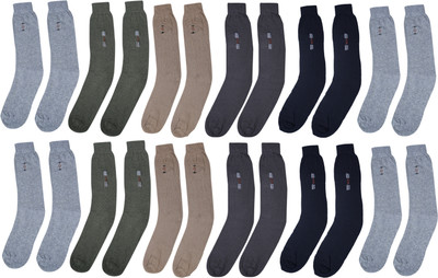 ZACHARIAS Men Solid Calf Length(Pack of 12)