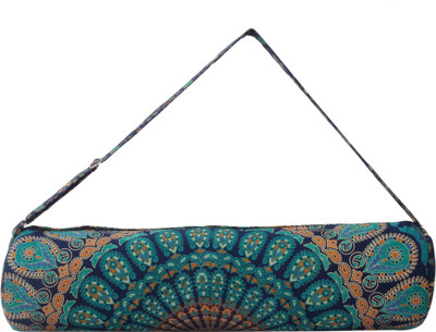 

Shreeji Cotton Printed Yoga Mat Bag Yoga Mat Bag(Multicolor, Kit Bag), Blue;turquoise