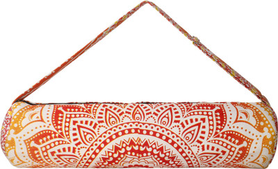 

Shreeji Cotton Printed Yoga Mat Bag Yoga Mat Bag(Multicolor, Kit Bag), Orange;white