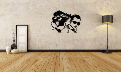 PEACOCKRIDE 100 cm Salman Khan Self Adhesive Sticker(Pack of 1)