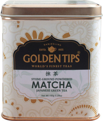 

Golden Tips Original Japanese Matcha Green Tea Powder (150 gm) 15 servings - All Natural, NO Added Sugar - Helps Weight Loss, Increases Focus, Boost Energy - Perfect for Latte, Recipes and Baking Matcha Tea Box(150 g)
