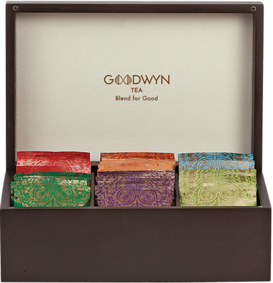 

GOODWYN ALLURING CHEST 60 TEA BAGS- A ROYAL EXOTIC WOODEN TEA BOX - BEST DIWALI GIFT Tea Bags Festive Gift Box(240 g)