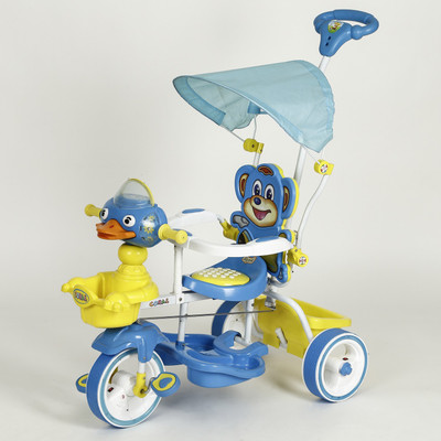 

Dash Kids Coral Musical tricycle with Umbrella Hood and Parental Handle for Kids (Blue) DASH_CORAL_BLUE Tricycle(Blue)