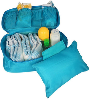 

Kanha Travel Organizer Bra Underwear Lingerie Pouch Makeup Bag Luggage Storage Case Sky Blue(Blue)