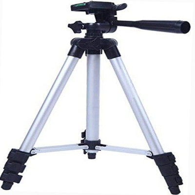 

Crizar Tripod-3110 Premium Quality Mobile/Camera Holder Tripod(Silver, Supports Up to 1500)