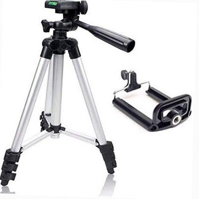 

Crizar Tripod-3110 Portable Camera Tripod With Three-Dimensional Head Tripod(Silver, Supports Up to 1500)