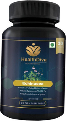 

HealthDiva Echinacea -Helps Promote Immune System,Reduces Symptoms of Cold & Flu(30 No)