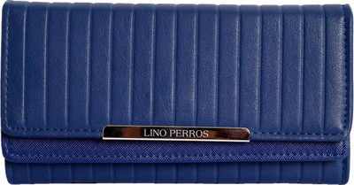 

Lino Perros Women Casual Blue Artificial Leather Wallet(2 Card Slots)