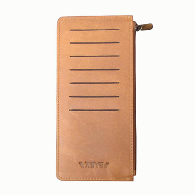 

ABYS Men Tan Genuine Leather Document Holder(14 Card Slots)
