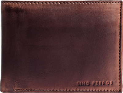 

Lino Perros Men Formal Brown Genuine Leather Wallet(2 Card Slots)