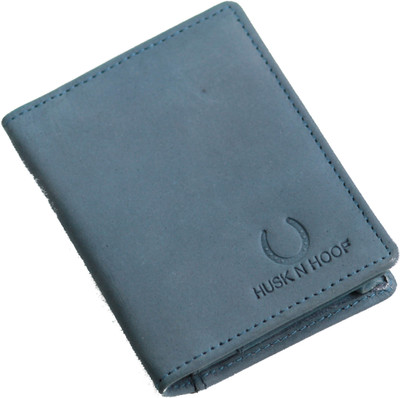 

Husk N Hoof Men Casual Blue Genuine Leather Card Holder(7 Card Slots)