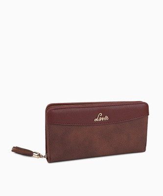 

Lavie Women Trendy Brown Artificial Leather Wallet(10 Card Slots)