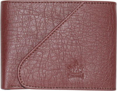 

KINGSMAN Men Casual Brown Genuine Leather Wallet(10 Card Slots)