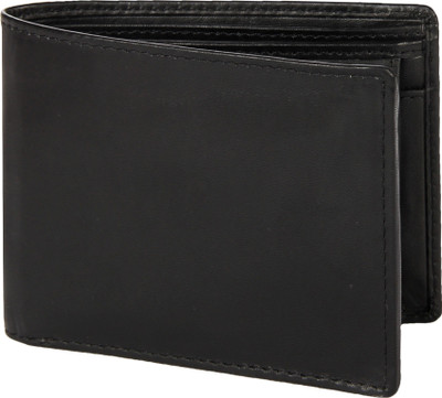 

Leather Zentrum Men Formal Black Genuine Leather Wallet(5 Card Slots)