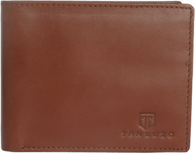 

Tan Luzo Men Casual Brown Genuine Leather Wallet(8 Card Slots)