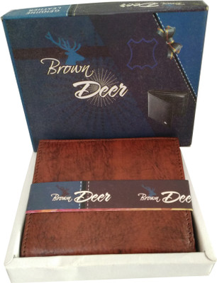 

shop24 Men Casual Brown Genuine Leather Wallet(14 Card Slots)