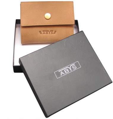 

ABYS Men Tan Genuine Leather Wrist Wallet(24 Card Slots)