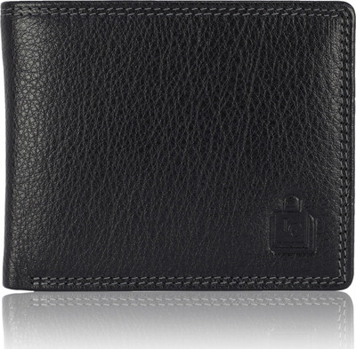 

Le Craf Men Casual Black Genuine Leather Wallet(6 Card Slots), Black-04